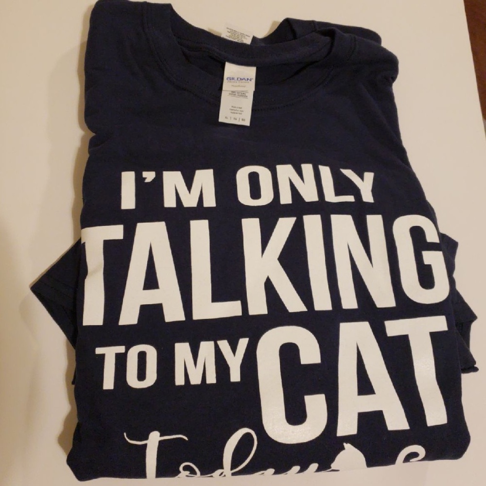 HOST PICK! 😻🐾🙀 Only Talking To My Cat Tee- PLUS - Picture 4 of 5